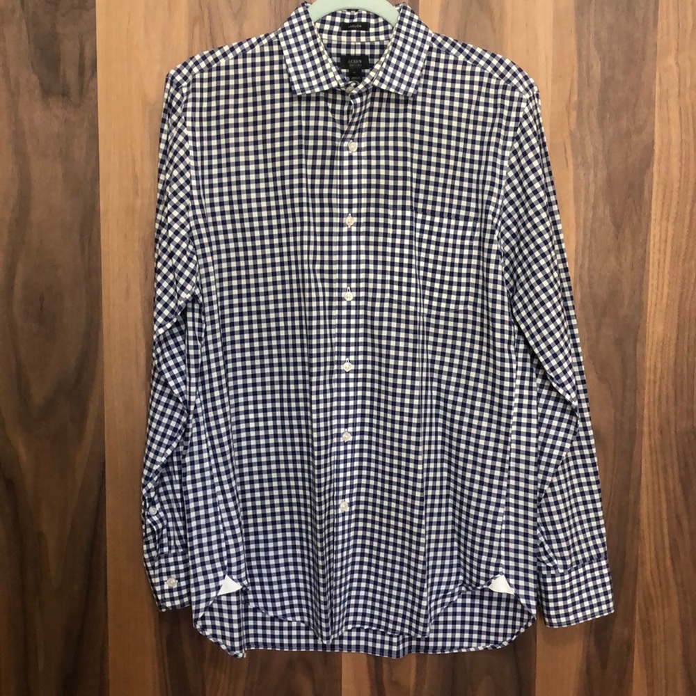 Men’s J. Crew Ludlow Gingham Dress Shirt M